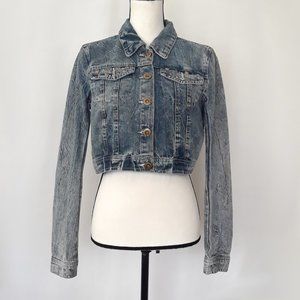 Highway Jeans Retro 80s Acid Wash Studded Jacket